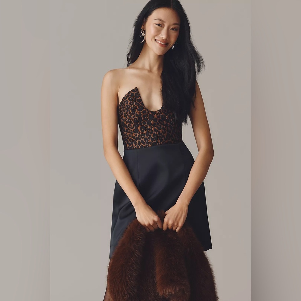 NWT! Anthropologie Maeve Strapless Notched Mini Dress - Multiple Sizes 🍯
